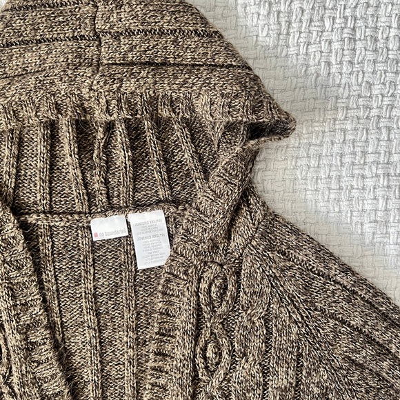 Y2K No Boundaries Brown Knit Hoodie - Picture 5 of 7